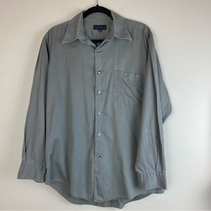 Perry Ellis Porfolio Safari Army Green color Button down shirt